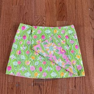 Lilly Pulitzer Patterned Wrap around skirt